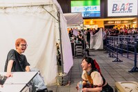 終演後の舞台裏。