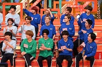 盛り上がるEBiDANメンバー。