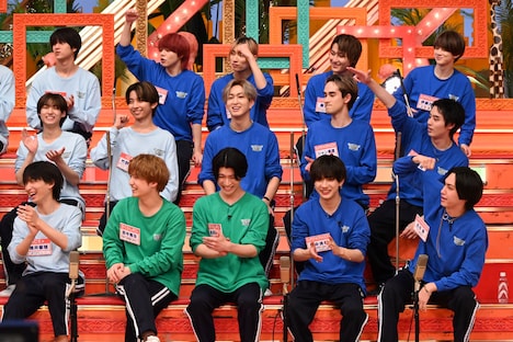 盛り上がるEBiDANメンバー。