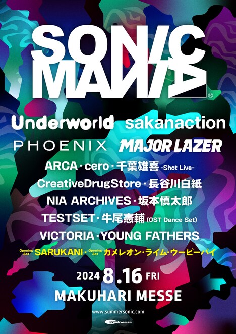 「SONICMANIA」ラインナップ