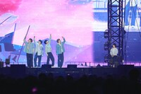 「TOMORROW X TOGETHER WORLD TOUR ＜ACT : PROMISE＞IN JAPAN」の東京ドーム公演の様子。(P)&(C)BIGHIT MUSIC