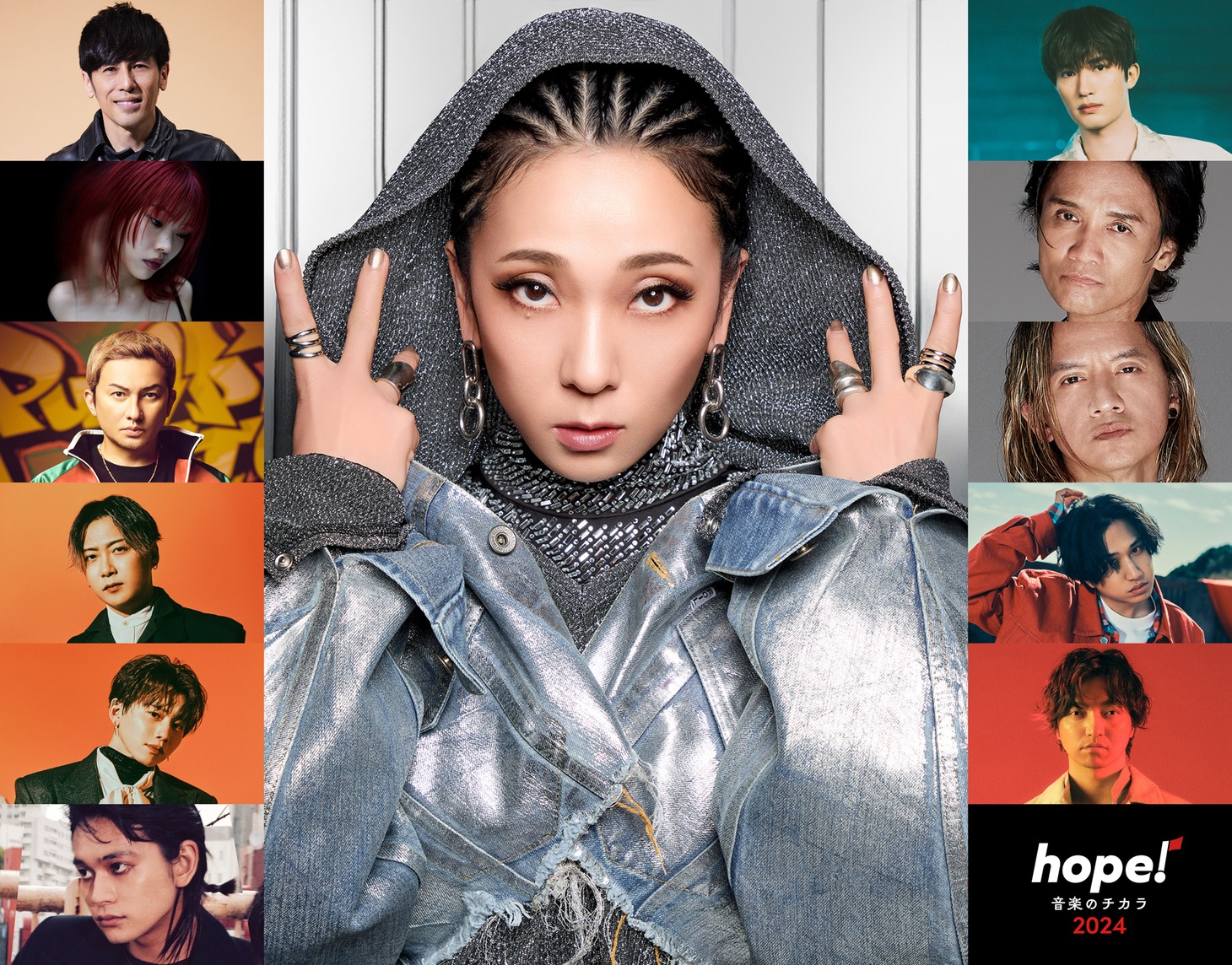 「音楽の日2024」のhopeバンドの面々。