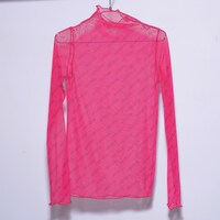 「Sheer logo tops」