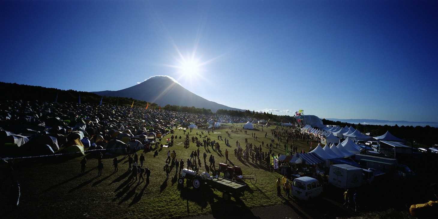 「朝霧JAM」の様子。