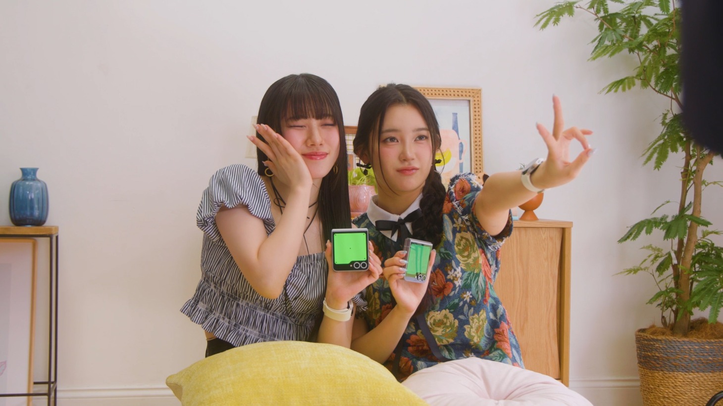 「Galaxy Z Flip6」CMメイキングより。