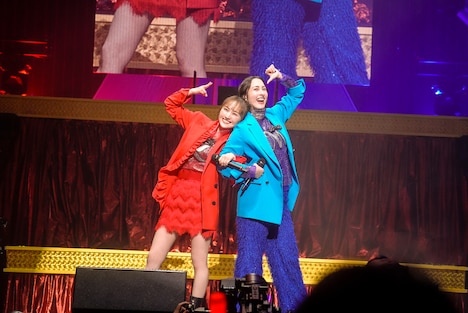 左から百田夏菜子、早見あかり。（撮影：上飯坂一）