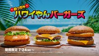 マクドナルドCM「めっちゃハワイやんバーガーズ篇」より。