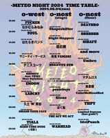 「METEO NIGHT 2024」タイムテーブル