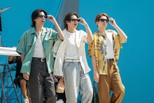 Number_iが出演するマクドナルドCMのメイキングカット。