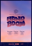 「a flood of circle × SIX LOUNGE × w.o.d.『BAND BOOM』」告知用ビジュアル