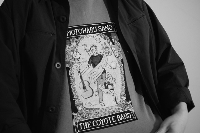 武田真一が所有している、佐野元春とBEAMSのコラボTシャツ。