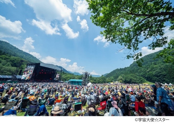 「FUJI ROCK FESTIVAL」の様子。