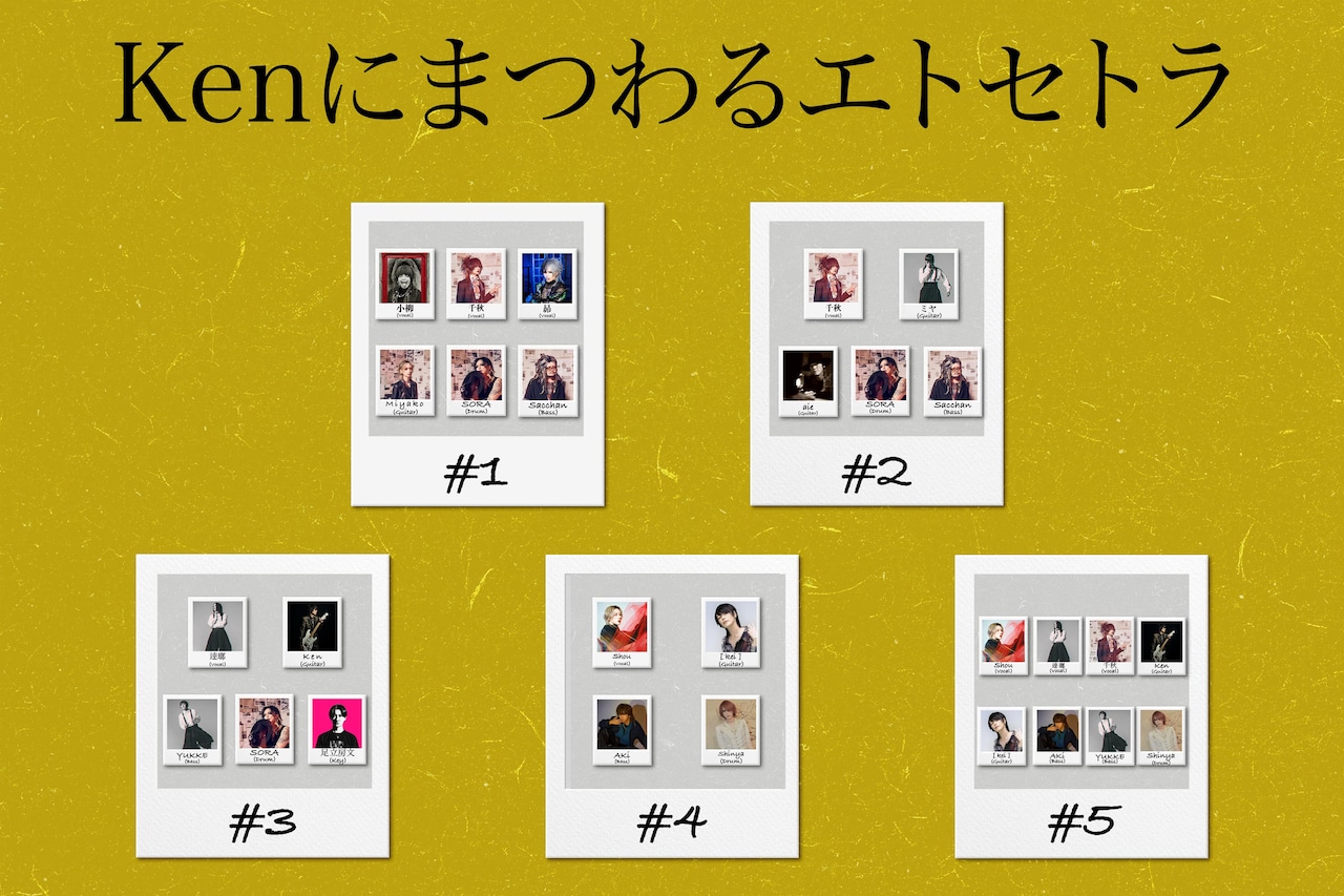 ラルク、MUCC、アリス九號.メンバーが競演「Kenにまつわるエトセトラ