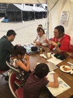 FNCYのメンバーと。フェスの楽屋にて。