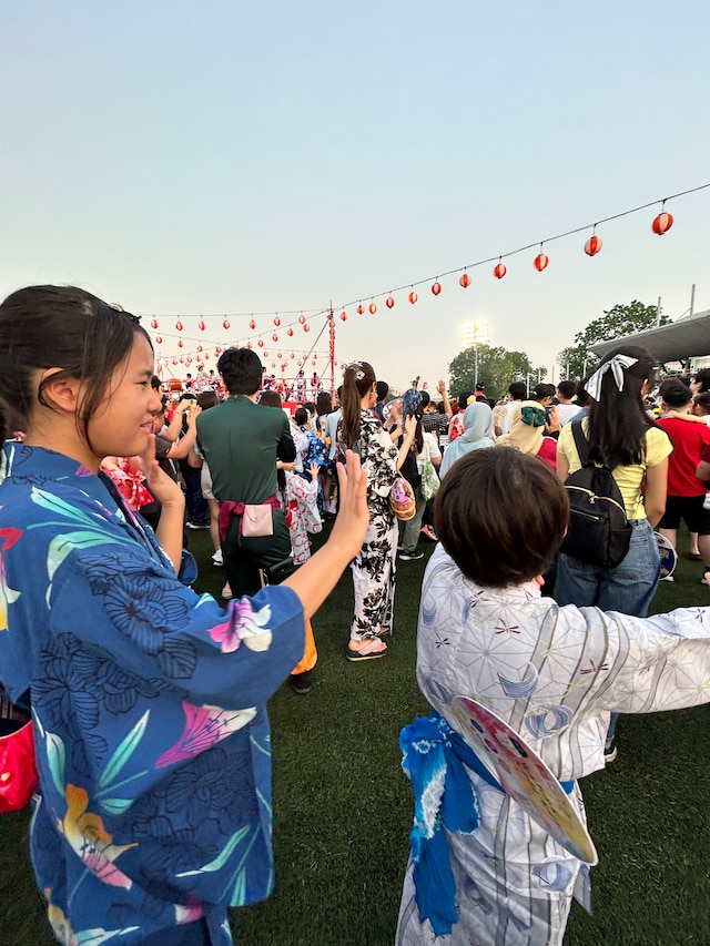 クアラルンプールで行われた盆踊り大会にて。