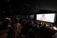 「島ごとぽるの展」より「しまなみ映画館」の様子。