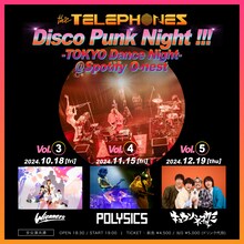 the telephones「Disco Punk Night!!!」告知ビジュアル