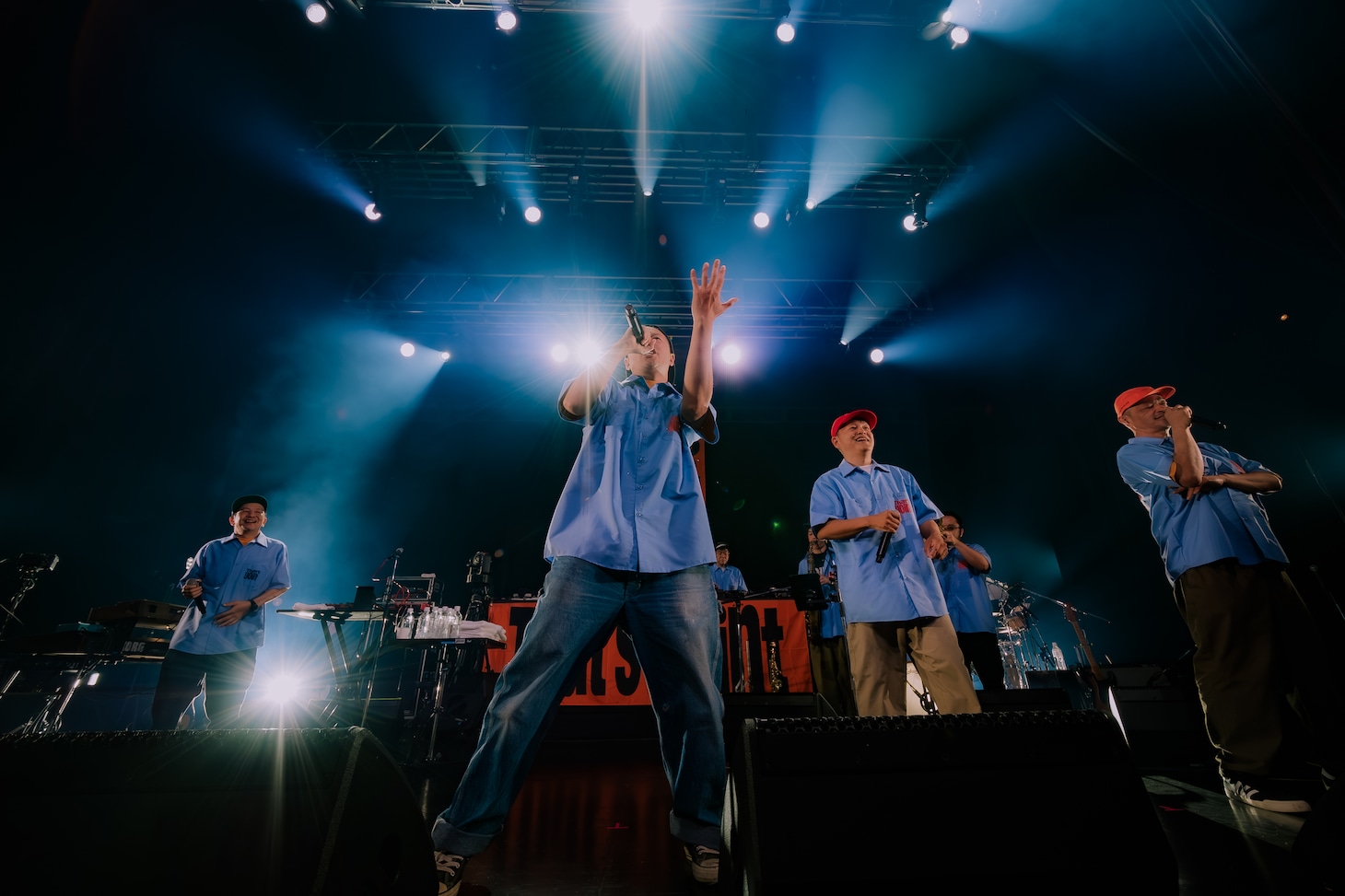 KMCとスチャダラパー。（Photo by Teppei Kishida）