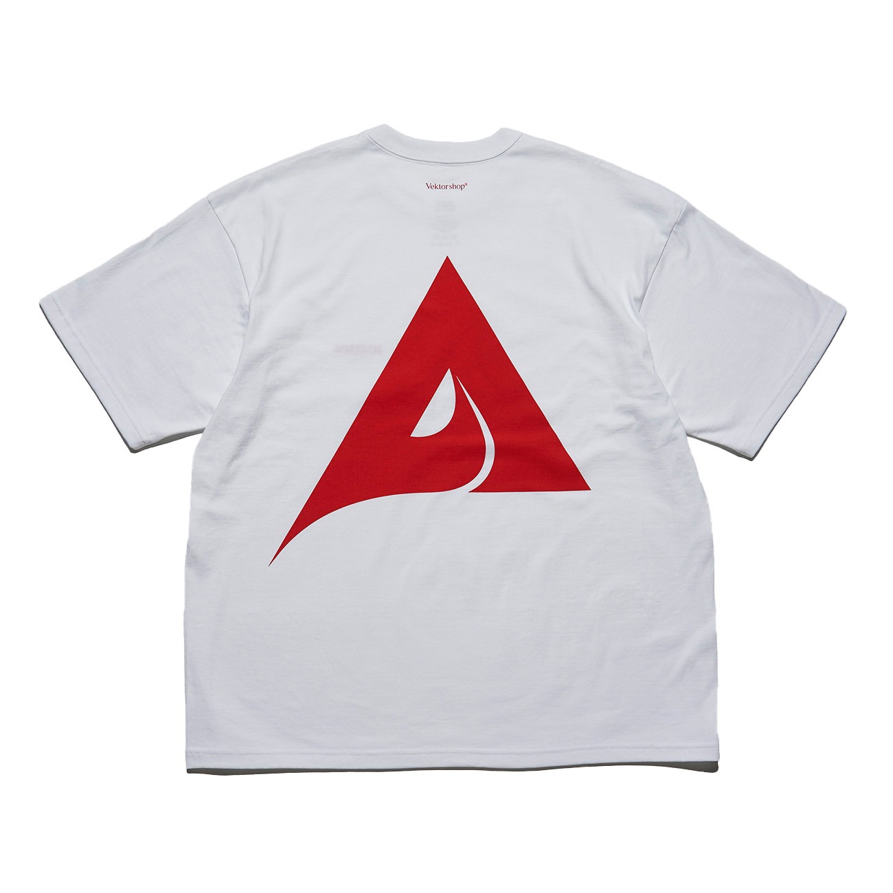 アルファミュージック×Vektor shopコラボレーションTシャツ（白 / バック）