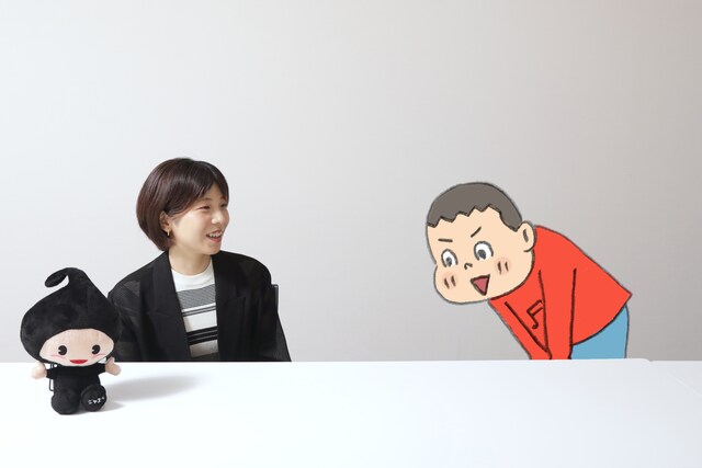 元気よく挨拶するキニナル君