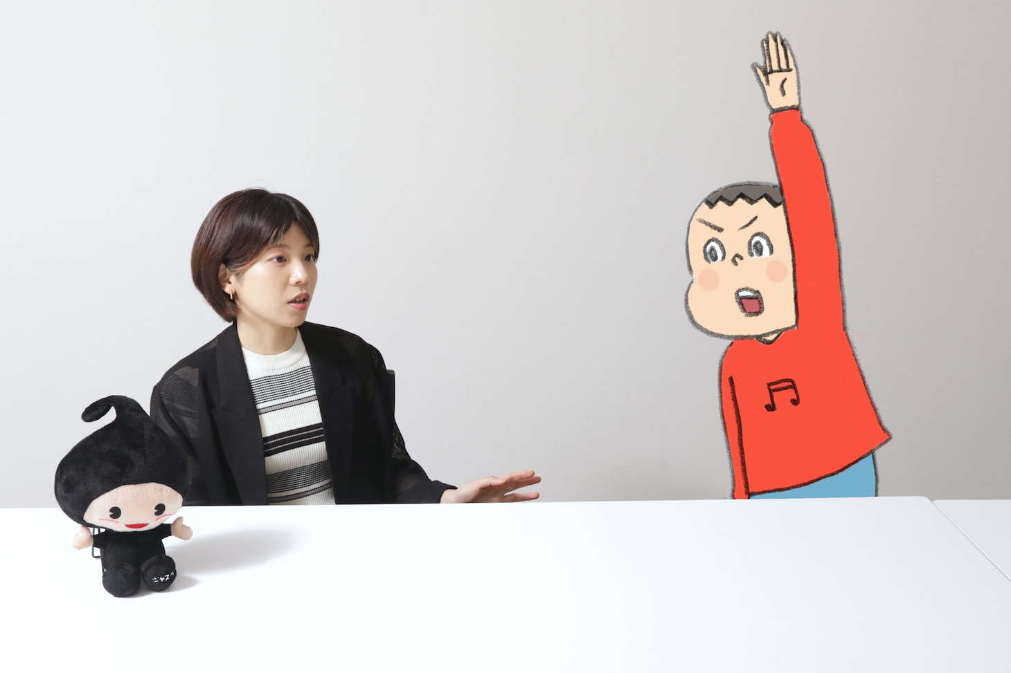 元気よく質問するキニナル君。