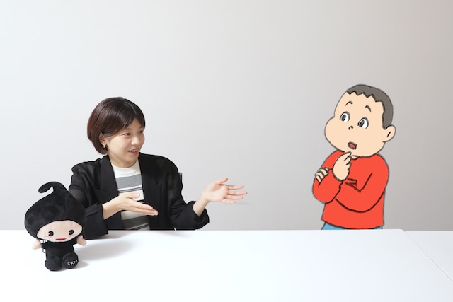 動画サイトでの音源使用について質問するキニナル君。