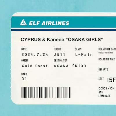 CYPRUS「OSAKA GIRLS ft. Kaneee」配信ジャケット