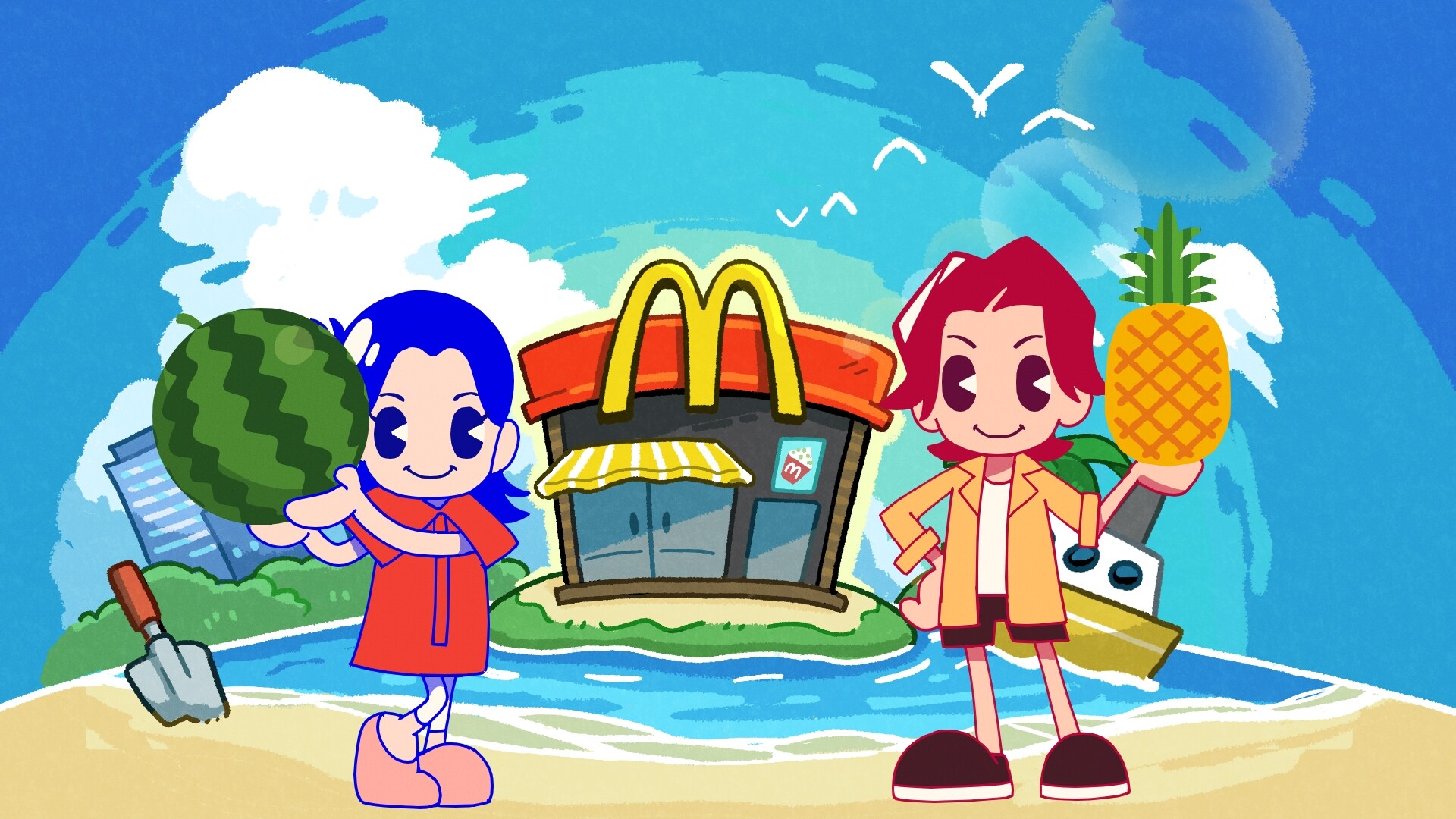 山下智久と広瀬すずがフラッペしちゃった！夏の装いでマクドナルドCM