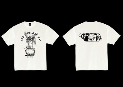 Less Than TV×A.N.D.コラボTシャツのデザイン。
