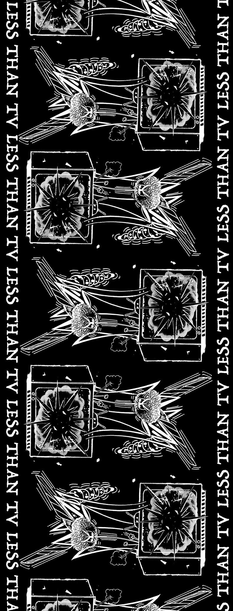 Less Than TV×A.N.D.コラボ手ぬぐいのデザイン。