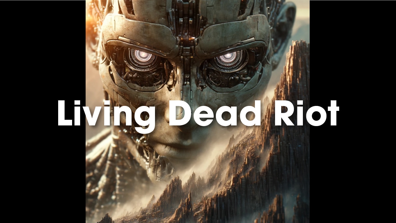 金子ノブアキ「Living Dead Riot」ミュージックビデオのサムネイル。