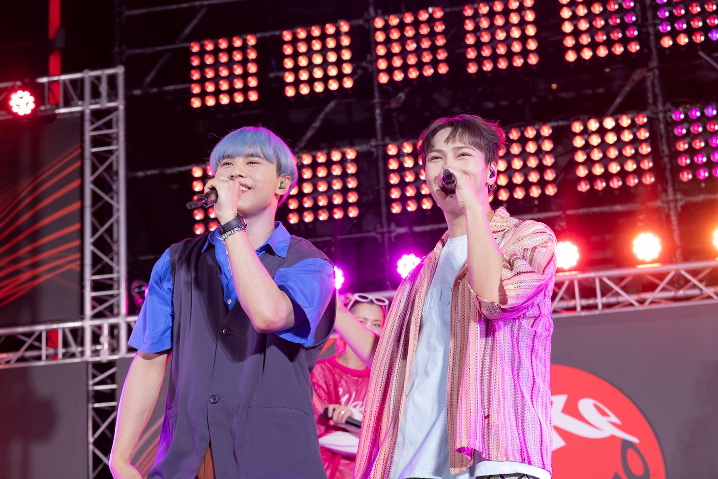 SHOWとKEVIN。（撮影：米山三郎）