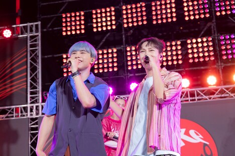 SHOWとKEVIN。(撮影:米山三郎)