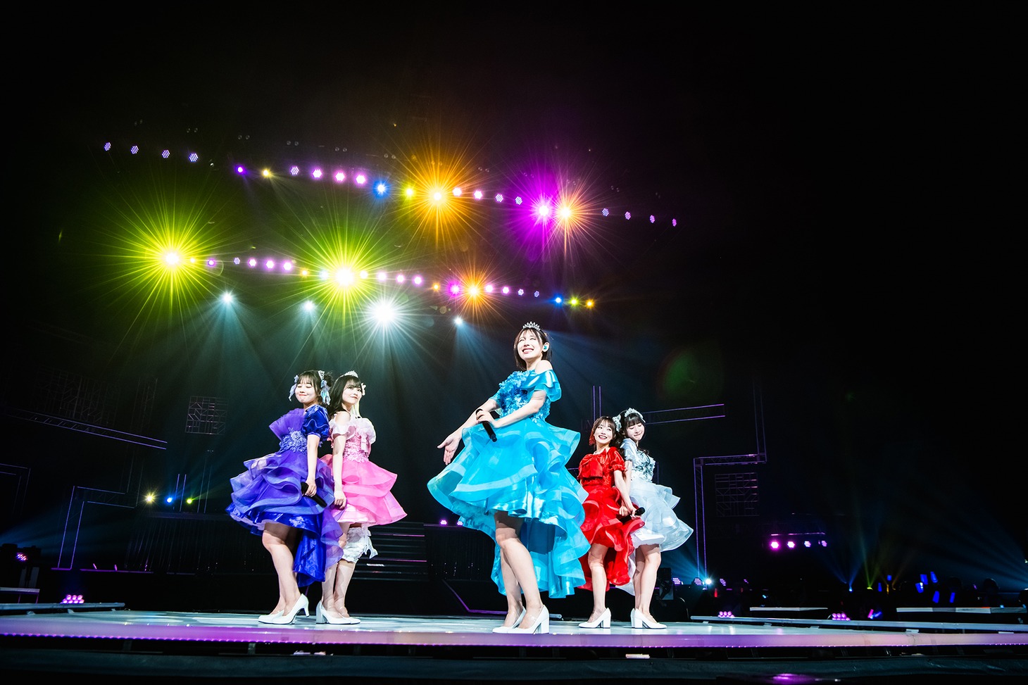 #ババババンビ日本武道館公演「馬鹿騒ぎ天下統一'24」より。中央が水湊みお。