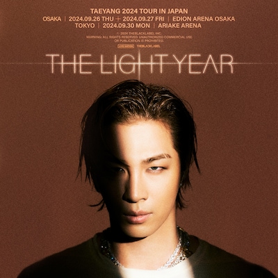「TAEYANG 2024 TOUR [THE LIGHT YEAR] IN JAPAN」告知ビジュアル