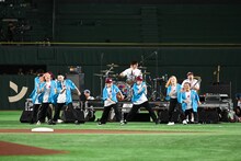 サンボマスターのパフォーマンスの様子。