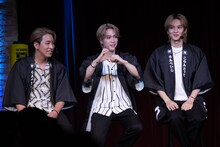 左から陣、藤原樹、吉野北人。