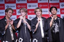 左から陣、藤原樹、吉野北人、川村壱馬。