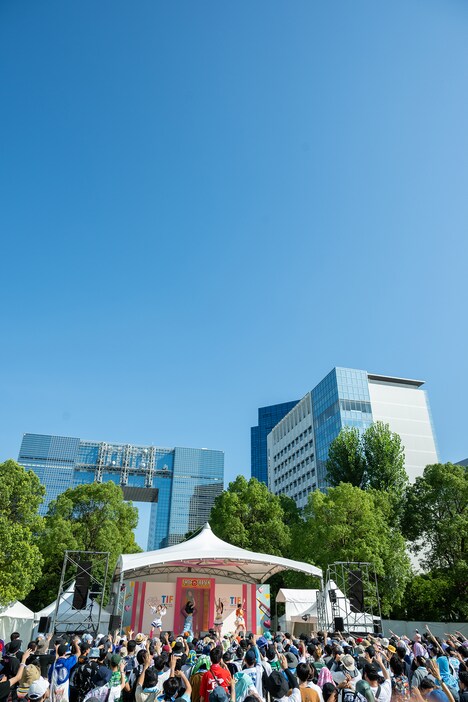 晴天に恵まれたSMILE GARDEN。