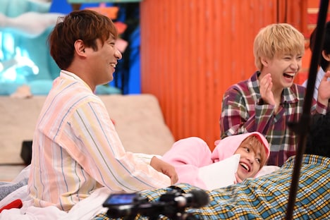 パジャマパーティの様子。