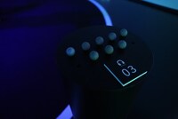 「無限未来」の展示に置かれた小型マーカー。