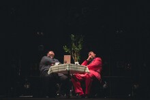 左から澤部渡、街裏ぴんく。（撮影：廣田達也）