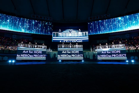 「Act for HOPE to HEROes PROJECT in TOKYO DOME」の様子。(c)TOBE Co., Ltd.