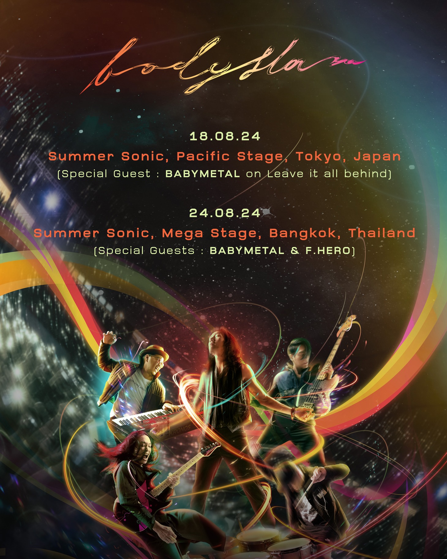 Bodyslam「SUMMER SONIC 2024」ポスタービジュアル