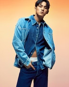 MINGYUを起用したCalvin Klein2024年秋のデニムキャンペーンビジュアル。