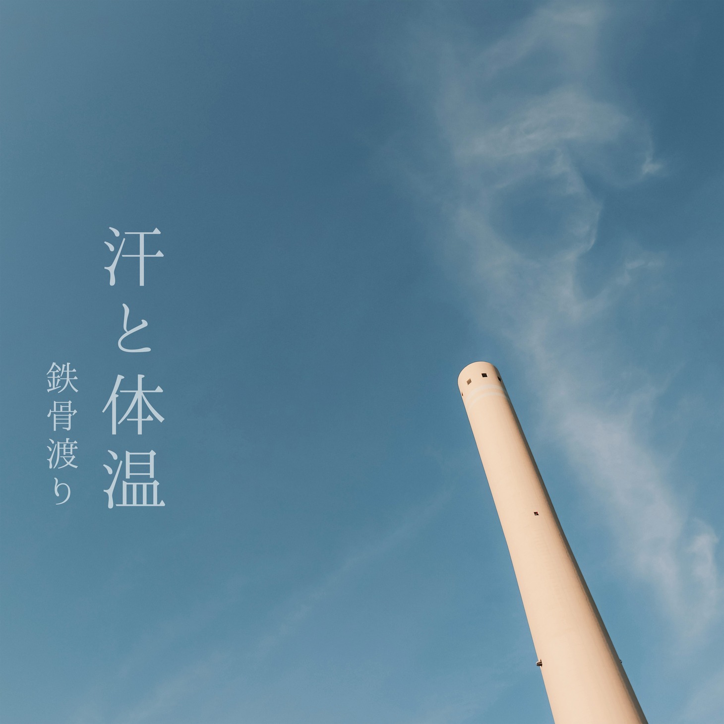 鉄骨渡り「汗と体温」配信ジャケット