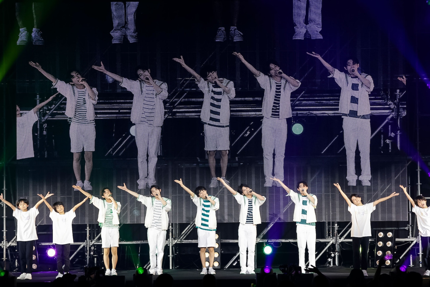 さくらしめじ「てぃーけーじー」シャッフルの様子。