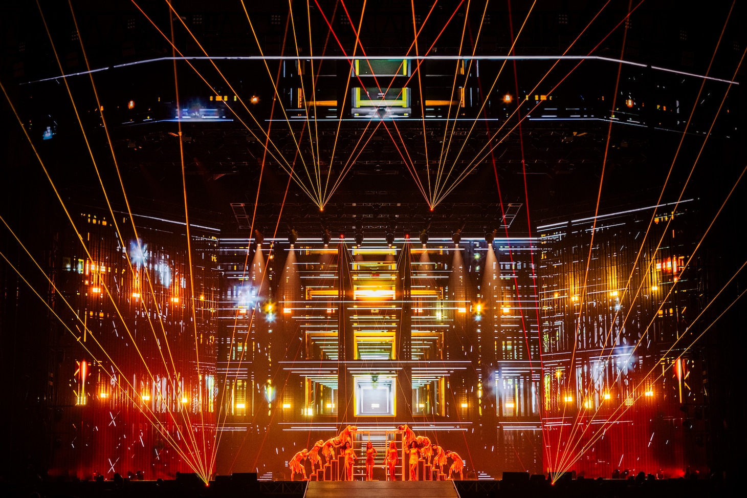 「2024 aespa LIVE TOUR - SYNK : PARALLEL LINE - in TOKYO DOME -SPECIAL EDITION-」の様子。（撮影：田中聖太郎）