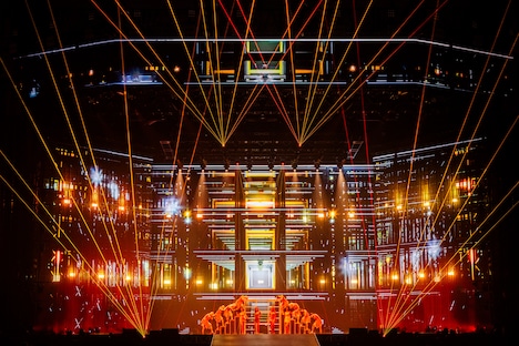 「2024 aespa LIVE TOUR - SYNK : PARALLEL LINE - in TOKYO DOME -SPECIAL EDITION-」の様子。（撮影：田中聖太郎）