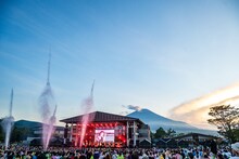 「えびちゅう 夏のファミリー遠足 略してファミえん in 山中湖2024」1日目の様子。